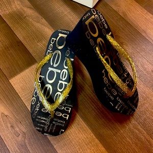 Bebe Wedge Flip-flops
